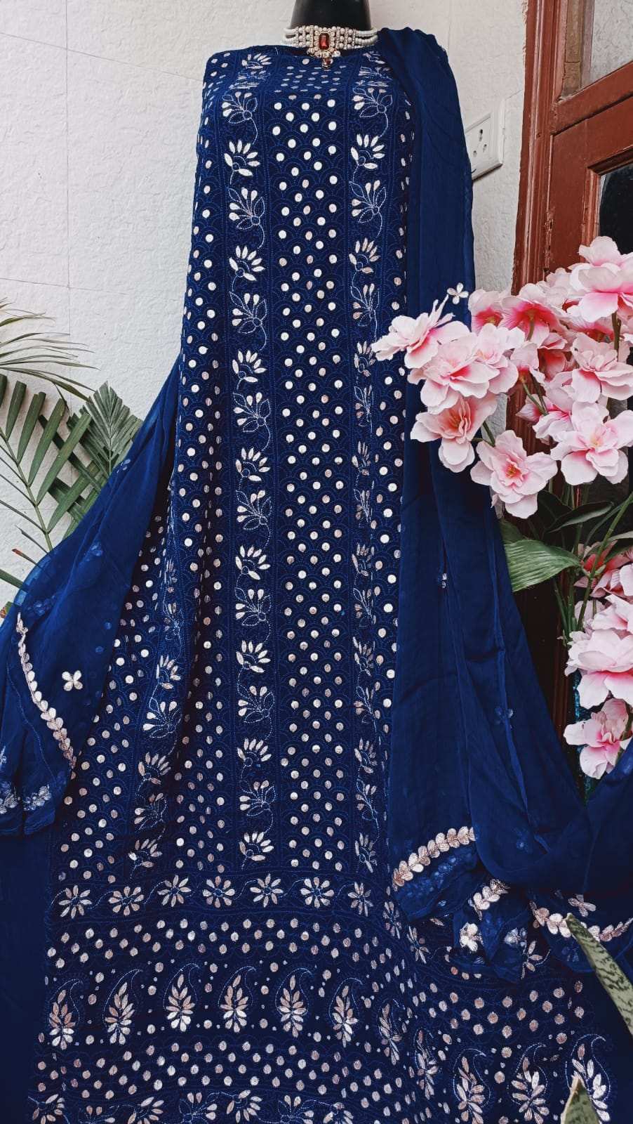 Chiken karai dress material 